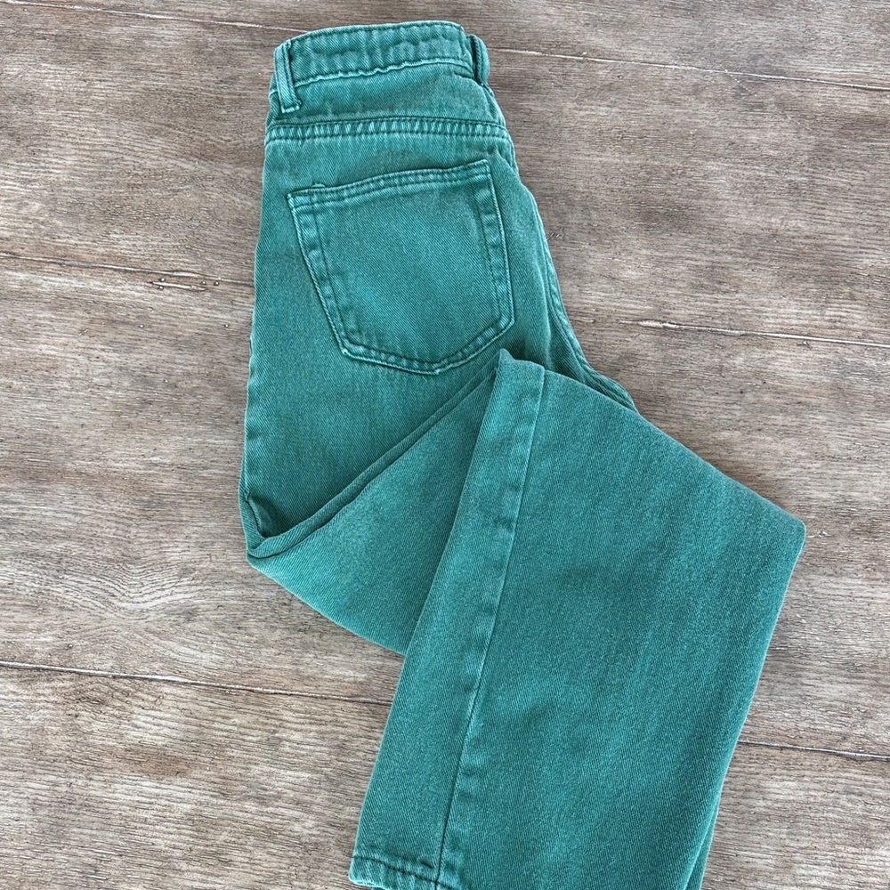 Edikted Green Straight Leg Women's Jeans